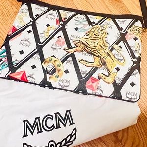 MCM Travel Motif Wristlet